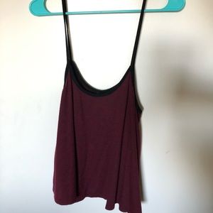 Maroon Spaghetti Strap Shirt